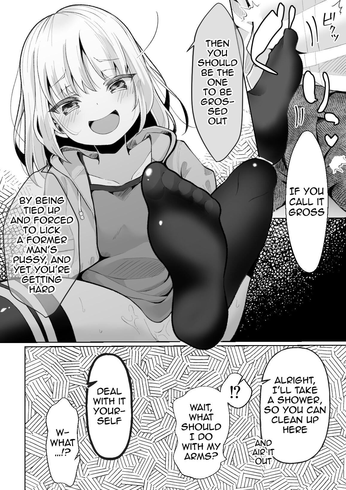 Hentai Manga Comic-A story about teaching a TS-bitch a lesson-Read-6